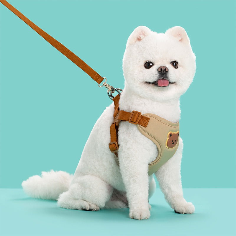 Adjustable Bear Head Dog Harness Leash