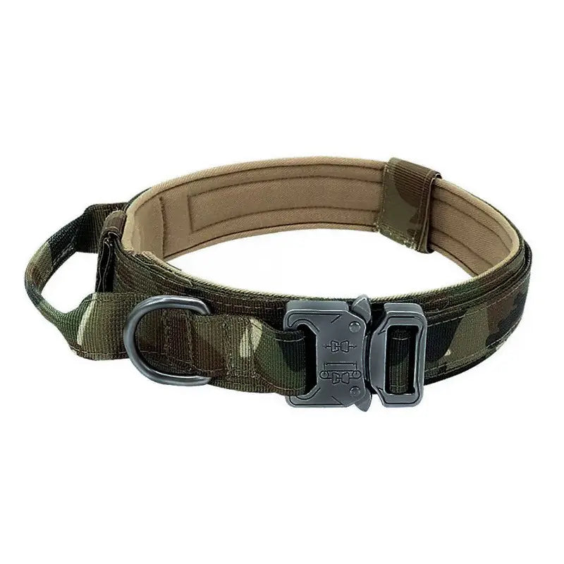 Adjustable Camouflage Tactical Nylon Dog Harness & Leash